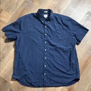 J. Crew Blue Casual Button Down Shirt XXXLT
